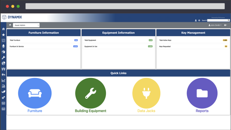 Dynamix Asset Admin Homepage