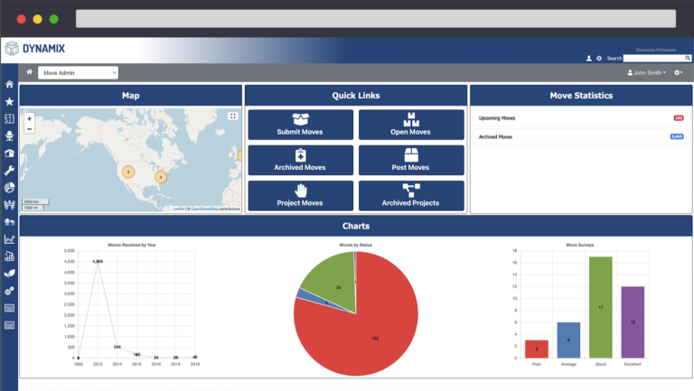 Dynamix Move Admin Homepage